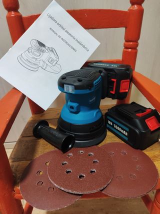 Lijadora Orbital Inalámbrica 125mm NUEVA