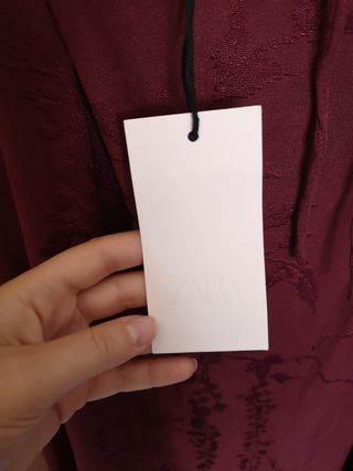 Abito elegante lungo Zara rosso