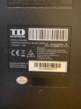  TD Systems K49DLM8U - Para piezas - DAÑADO