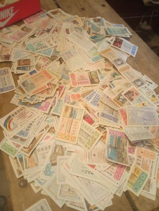 Lotería Nacional Décimos Antiguos