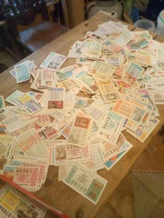 Lotería Nacional Décimos Antiguos