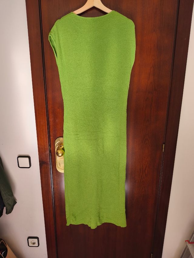 Vestido largo Zara verde