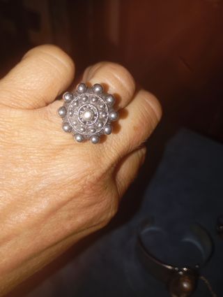 Anillo de Plata con Piedra Amarilla