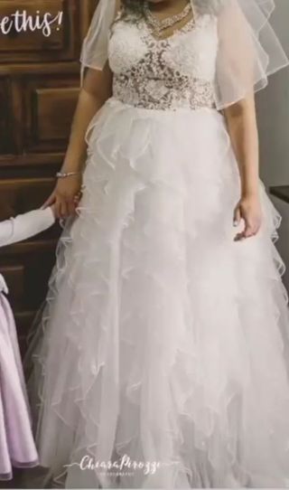 Vestido de Novia Talla L - Un Solo Uso
