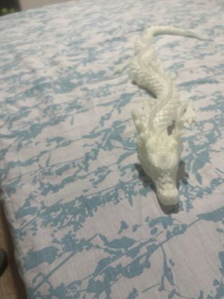 Dragón Articulado 3D Blanco 88cm