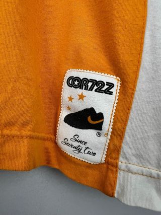 Camiseta Nike Cortez Vintage Naranja Blanca