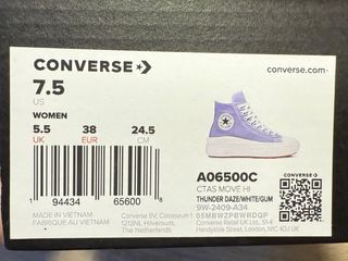 Converse plataforma azul y blanco