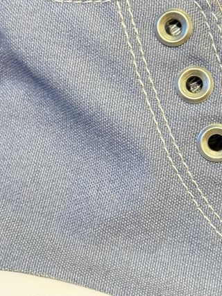 Converse plataforma azul y blanco