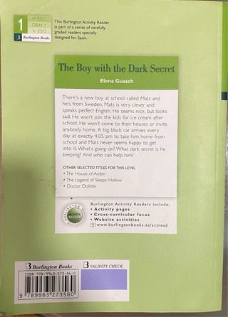 The boy with the dark secret 1ºESO