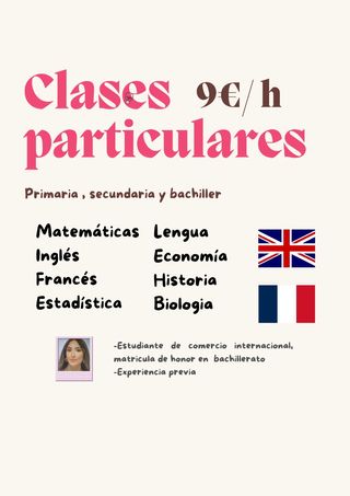 Clases particulares Primaria ESO Bachiller