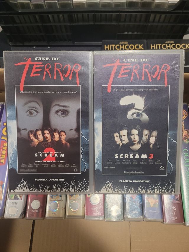 Scream 2 y 3 VHS Películas Español
