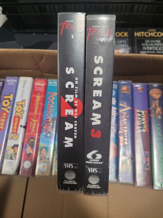Scream 2 y 3 VHS Películas Español