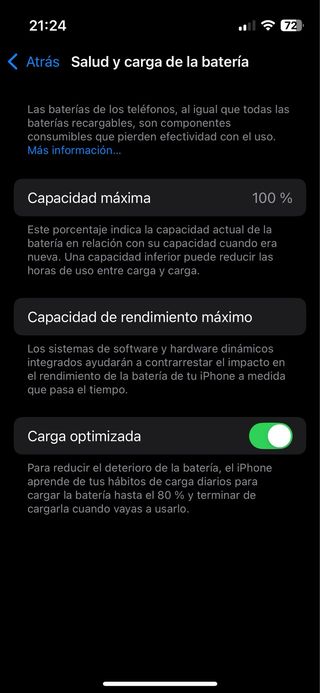 iPhone 13 mini rojo 128GB - Batería 100%
