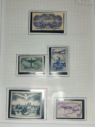 Sellos Francia Aéreos 