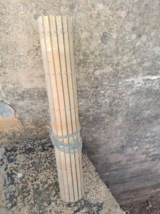 Persianas de madera enrollables