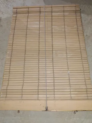 Persianas de madera enrollables