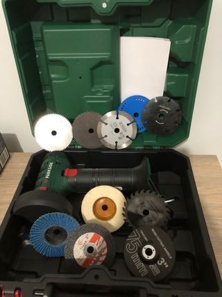 Amoladora Parkside 20V com Acessórios