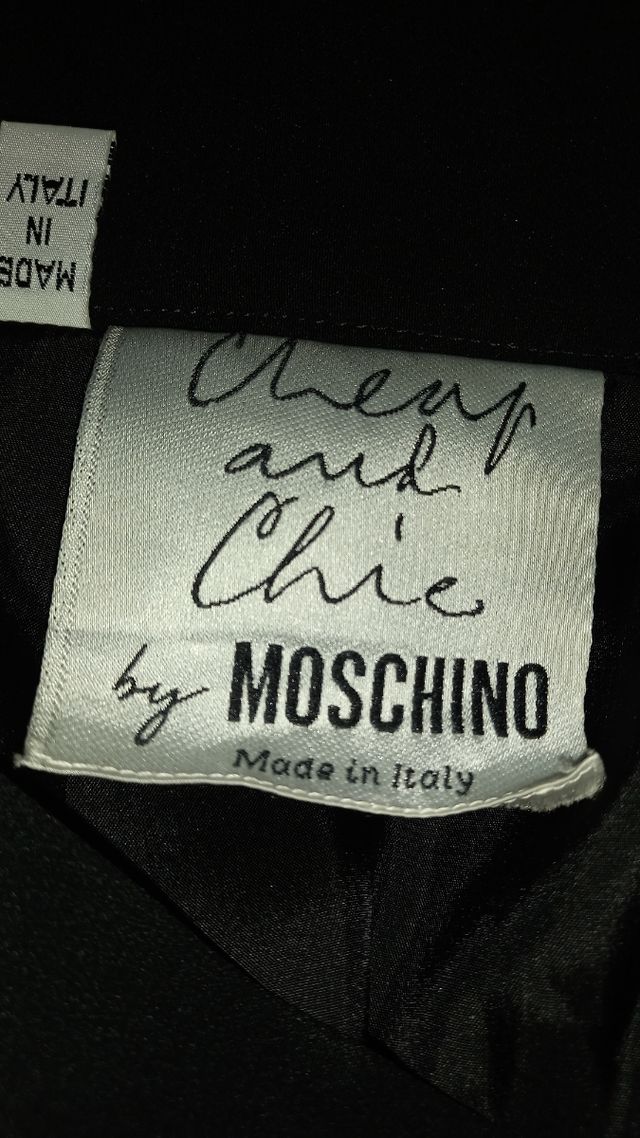 Gonna Moschino vita alta, fodera velluto