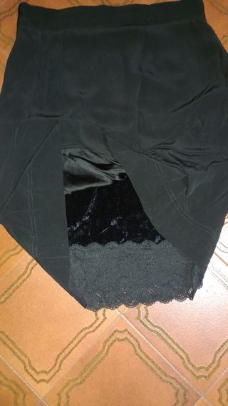 Gonna Moschino vita alta, fodera velluto