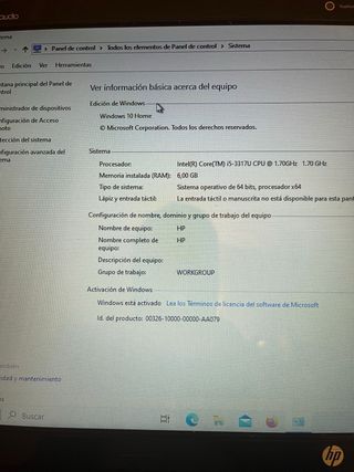 Ordenador y Pantalla HP Negro