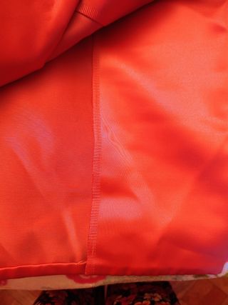 2 juegos de Cortinas satinadas color cobre y verd