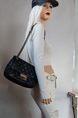 Borsa Michael Kors trapuntata nera