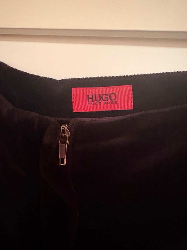 Pantalones Hugo Boss Terciopelo Morado