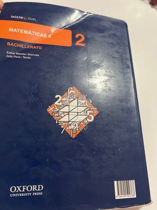 Inicia Matemáticas 2.º Bachillerato. Libro del ...