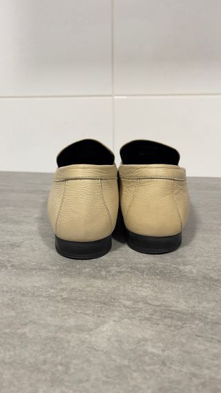 Mocasines Piel Beige Massimo Dutti