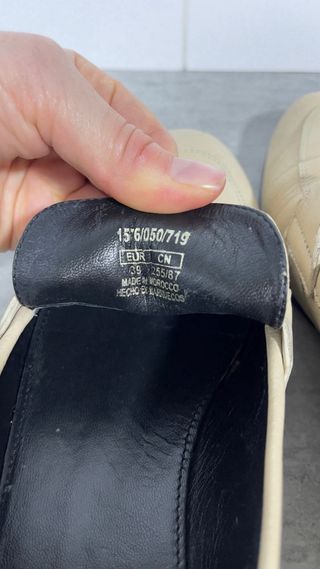 Mocasines Piel Beige Massimo Dutti