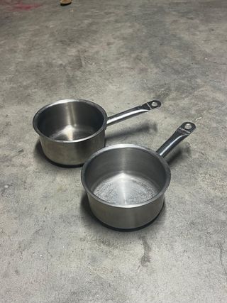 2 pentole professionali in metallo
