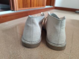 Botas de ante blancas