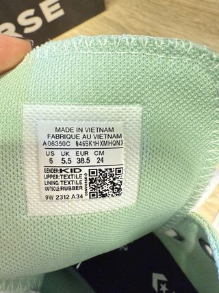 Converse verdes plataforma ( no es réplica)