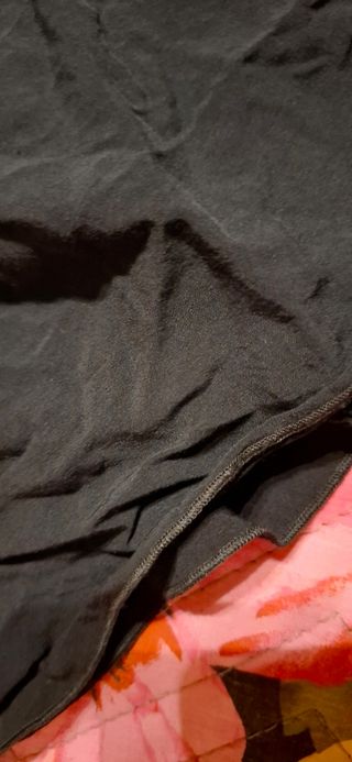 Top Tezenis nero con volant