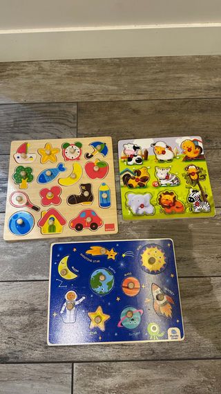 Lote Puzzles Madera