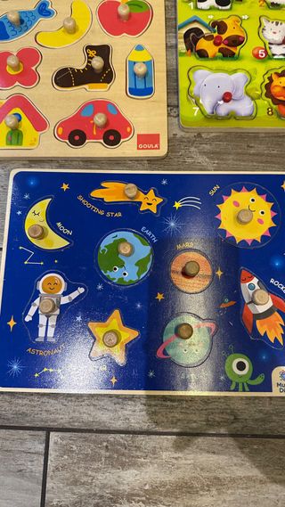 Lote Puzzles Madera