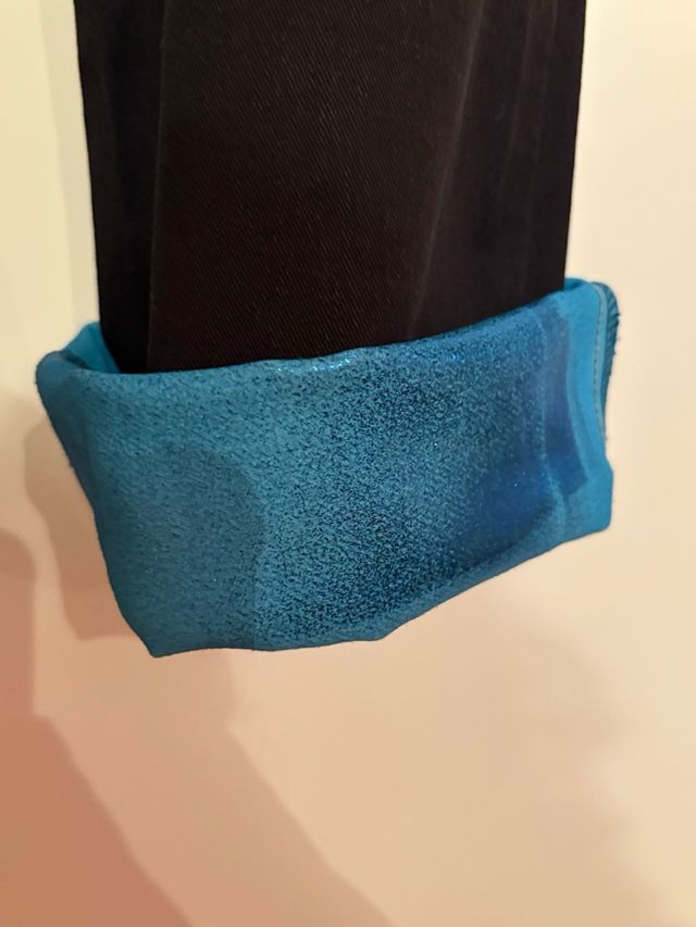 Pantalones rectos metalizados PianuraStudio