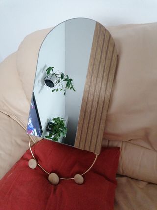 Espejo decorativo madera y metal