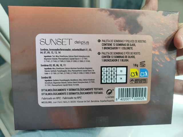 Set 2 Paletas Maquillaje Deliplus Sunset Cairo