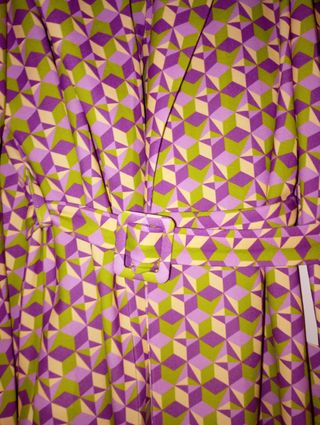 Traje de chaqueta estampado geométrico