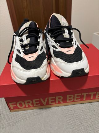 Zapatillas Puma Mujer Talla 38 Rosa y Blanco