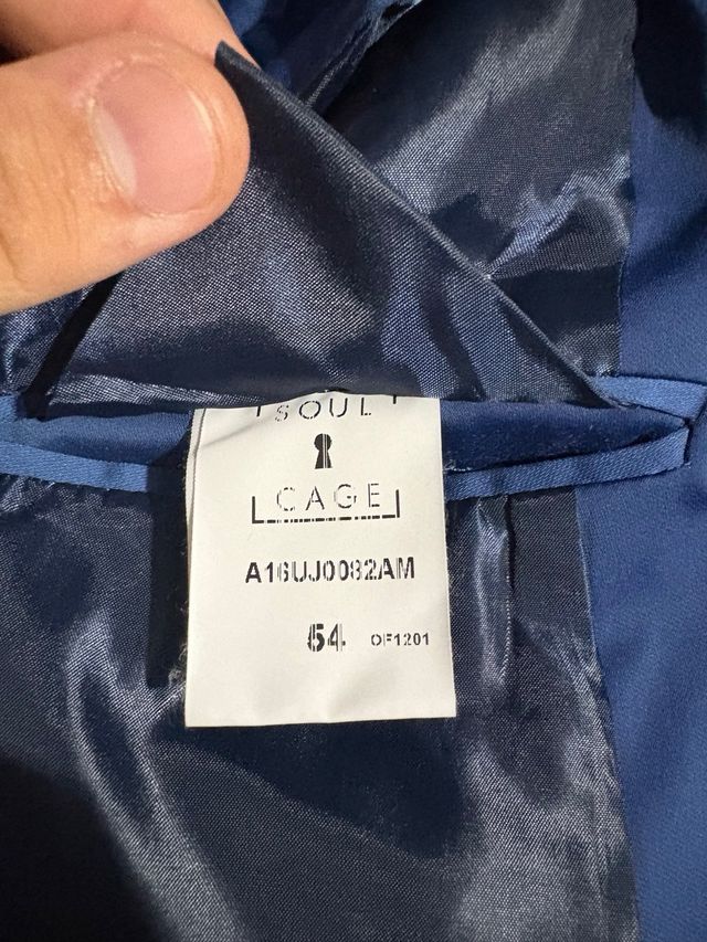 Blazer Soul Cage Blu Elettrico Taglia 54