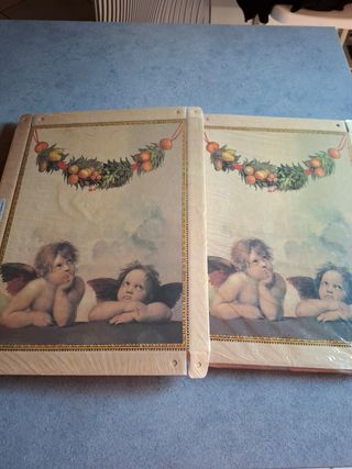 Set 4 pezzi (2 confezioni) box grandi plastificate