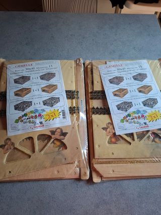 Set 4 pezzi (2 confezioni) box grandi plastificate