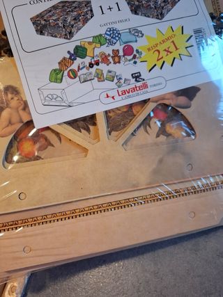 Set 4 pezzi (2 confezioni) box grandi plastificate