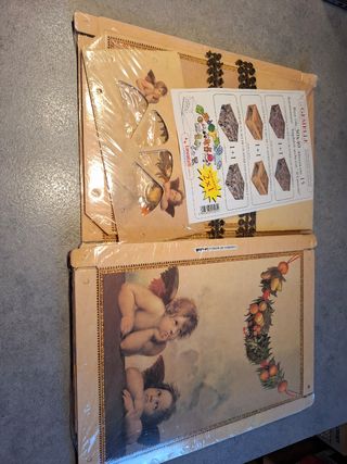 Set 4 pezzi (2 confezioni) box grandi plastificate