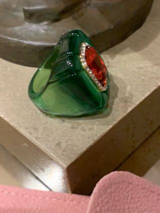 Anillo Dulce Transparente con Piedras