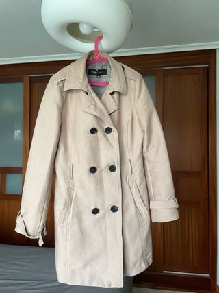 Gabardina Fórmula Joven Talla 38 Beige
