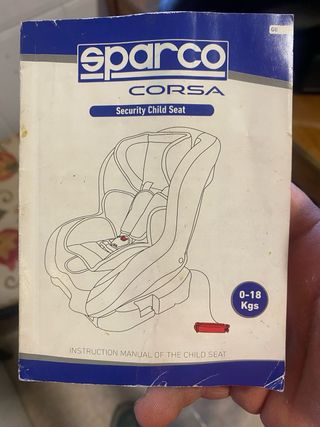 Silla bebé Sparco Grupo 0-1