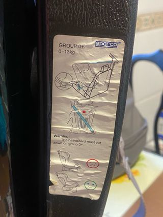 Silla bebé Sparco Grupo 0-1